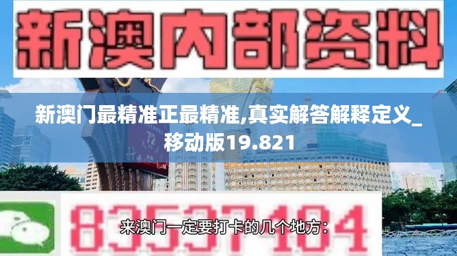新澳门最精准正最精准,真实解答解释定义_移动版19.821