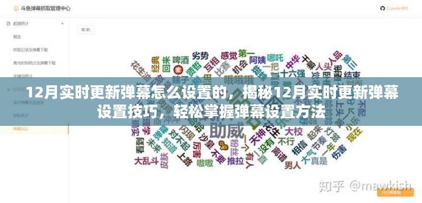揭秘，如何设置12月实时更新弹幕技巧，轻松掌握弹幕设置方法指南