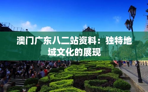 澳门广东八二站资料：独特地域文化的展现