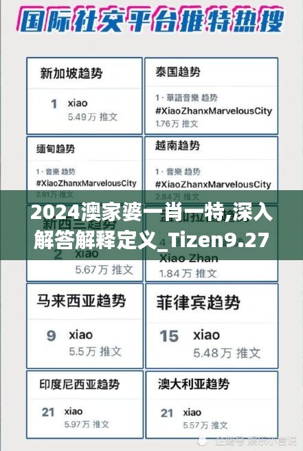 2024澳家婆一肖一特,深入解答解释定义_Tizen9.270