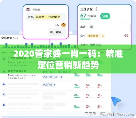 2020管家婆一肖一码：精准定位营销新趋势