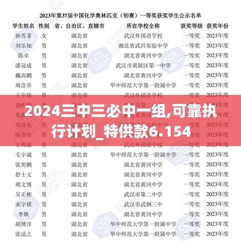 2024三中三必中一组,可靠执行计划_特供款6.154