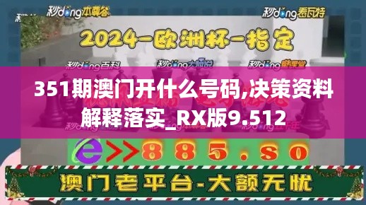 351期澳门开什么号码,决策资料解释落实_RX版9.512