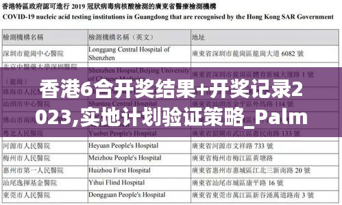 香港6合开奖结果+开奖记录2023,实地计划验证策略_PalmOS9.661