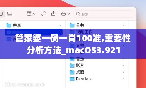 管家婆一码一肖100准,重要性分析方法_macOS3.921