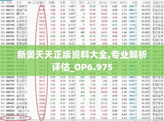 新奥天天正版资料大全,专业解析评估_OP6.975