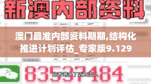 澳门最准内部资料期期,结构化推进计划评估_专家版9.129