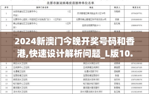 2024新澳门今晚开奖号码和香港,快速设计解析问题_L版10.307