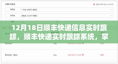 12月18日顺丰快递实时跟踪系统，掌握包裹动态，无忧快递体验