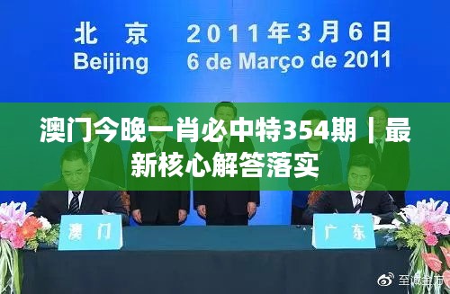 澳门今晚一肖必中特354期｜最新核心解答落实
