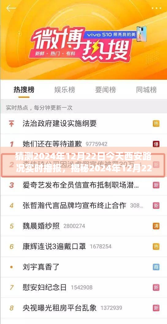 揭秘，2024年12月22日西安路况实时播报与交通状况深度解析