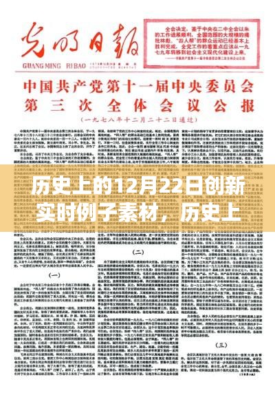 历史上的12月22日创新实时例子深度剖析与素材汇总