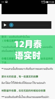 变革浪潮中的泰语实时翻译直播软件，自信与成就感的奇妙之旅