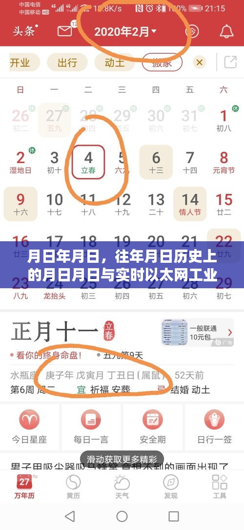 历史月日与实时以太网工业的展望猜测