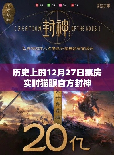 实时猫眼票房数据，历史上的十二月二十七日封神