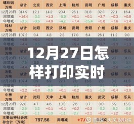如何打印实时库存数据，12月27日操作指南