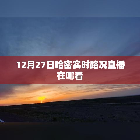 哈密实时路况直播观看指南
