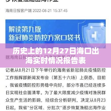 海口出海实时情况报告表，历史12月27日记录