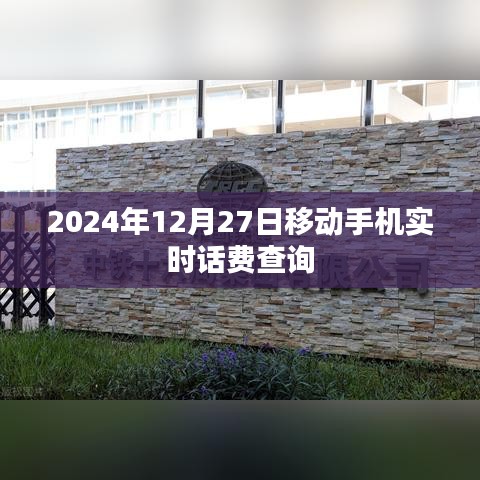 2024年12月27日移动手机实时话费查询服务详解