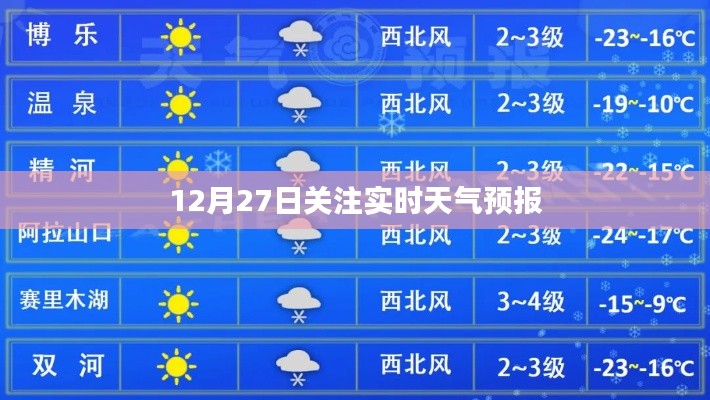 实时天气预报更新，请关注最新动态