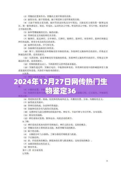 网传热门生物鉴定最新进展揭秘，揭秘生物科技新动向（2024年）