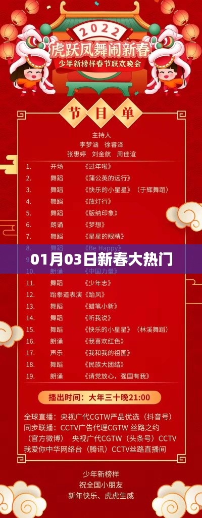 新春热门事件速递，01月03日盘点