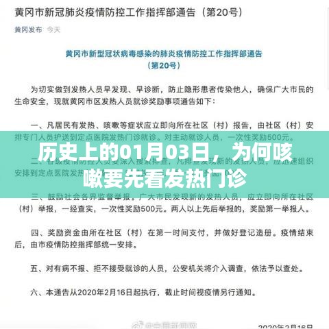 历史上的1月3日，为何咳嗽首选发热门诊？