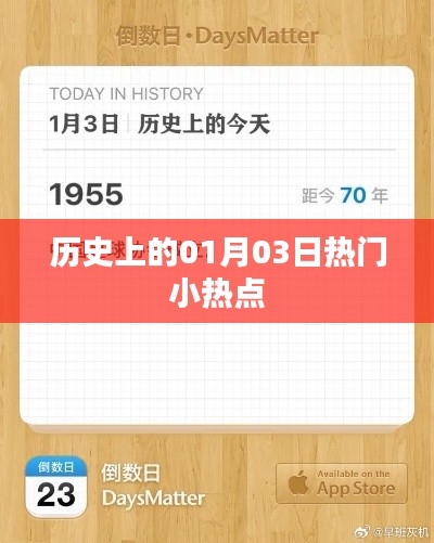 历史上的那些一月三日小热点回顾