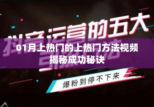 揭秘热门视频成功秘诀，一月上热门方法大解析