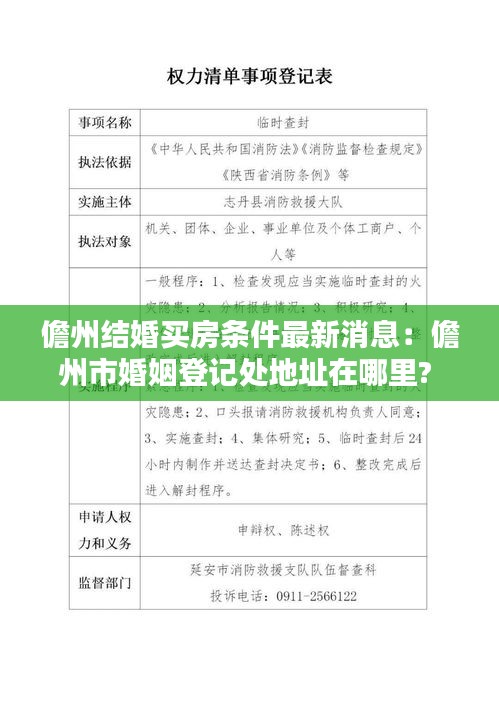 儋州结婚买房条件最新消息：儋州市婚姻登记处地址在哪里? 