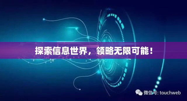 探索信息世界，领略无限可能！