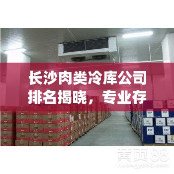 长沙肉类冷库公司排名揭晓，专业存储，优质服务的行业佼佼者