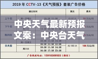 中央天气最新预报文案：中央台天气报告 