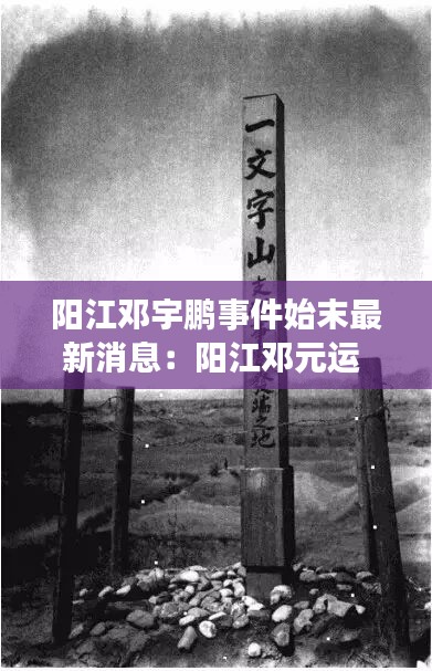 阳江邓宇鹏事件始末最新消息：阳江邓元运 