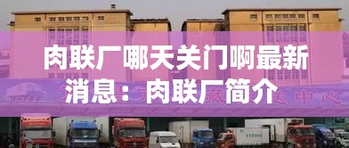 肉联厂哪天关门啊最新消息：肉联厂简介 