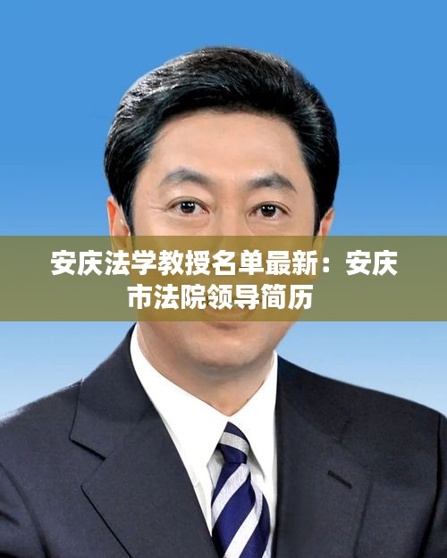 安庆法学教授名单最新：安庆市法院领导简历 