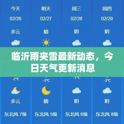 临沂雨夹雪最新动态，今日天气更新消息