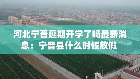 河北宁晋延期开学了吗最新消息：宁晋县什么时候放假 