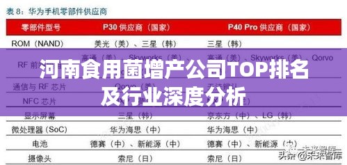 河南食用菌增产公司TOP排名及行业深度分析