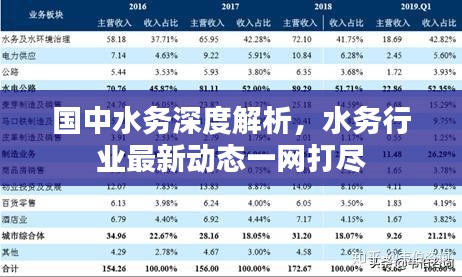 国中水务深度解析，水务行业最新动态一网打尽