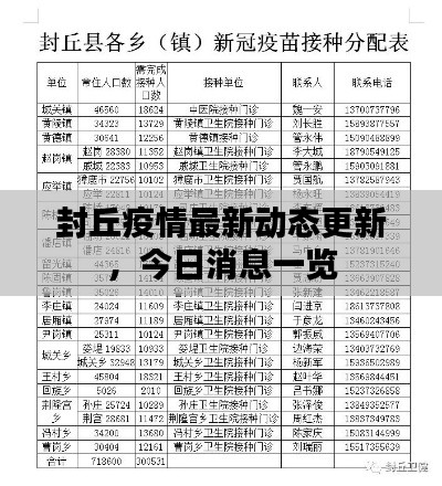 封丘疫情最新动态更新，今日消息一览