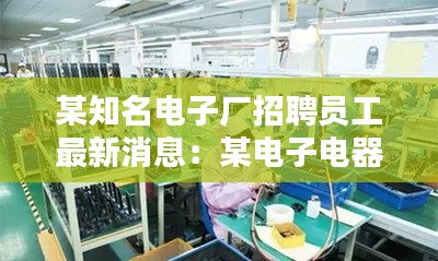 某知名电子厂招聘员工最新消息：某电子电器工业公司是一个由十几家 