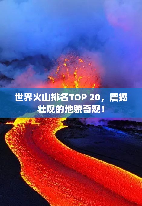 世界火山排名TOP 20，震撼壮观的地貌奇观！