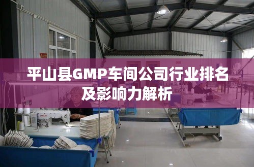 平山县GMP车间公司行业排名及影响力解析