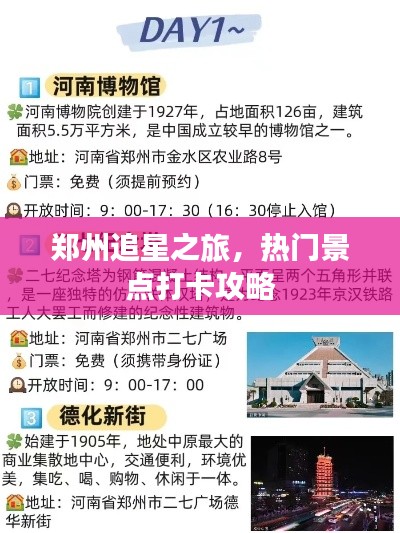 郑州追星之旅，热门景点打卡攻略