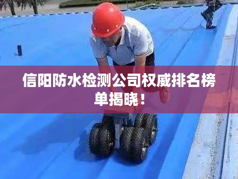 信阳防水检测公司权威排名榜单揭晓！