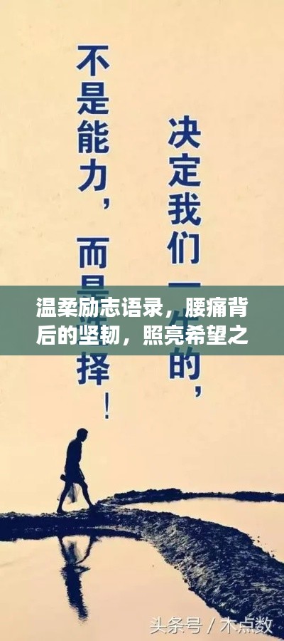 温柔励志语录，腰痛背后的坚韧，照亮希望之光