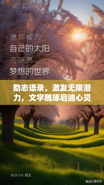 励志语录，激发无限潜力，文字雕琢启迪心灵