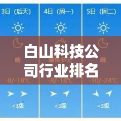 白山科技公司行业排名及影响力不容小觑
