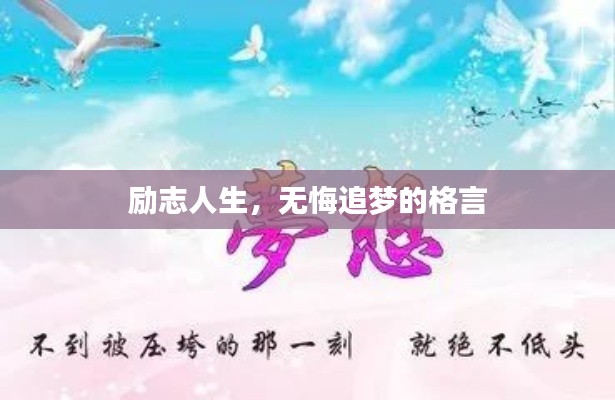 励志人生，无悔追梦的格言